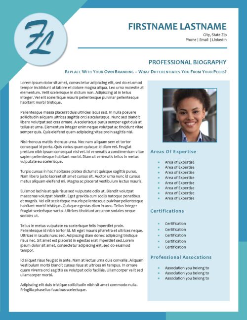 Customizable Biography Template