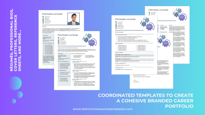 First Job Templates for Branded Career Portfolio