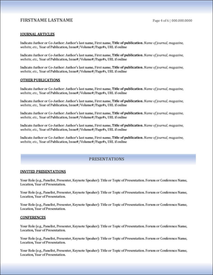 Academic CV Page 4