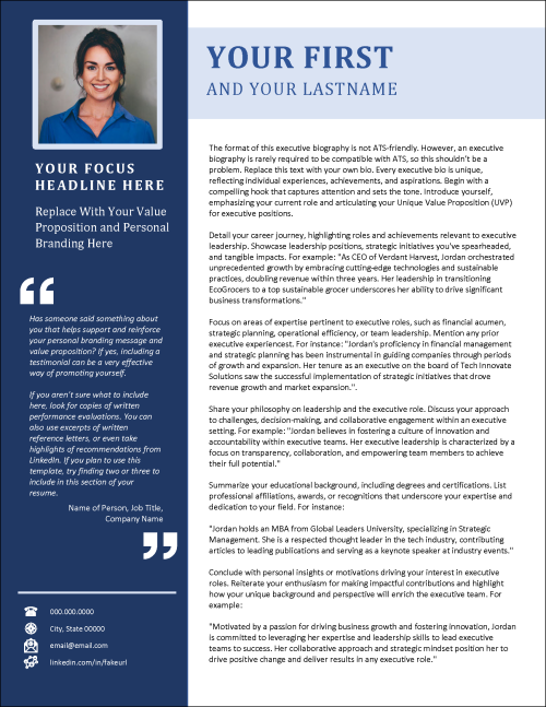 Traditional Ventures Executive Biography