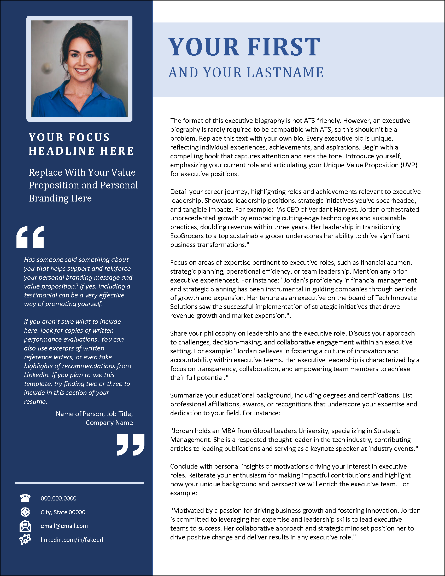 Traditional Ventures Executive Biography