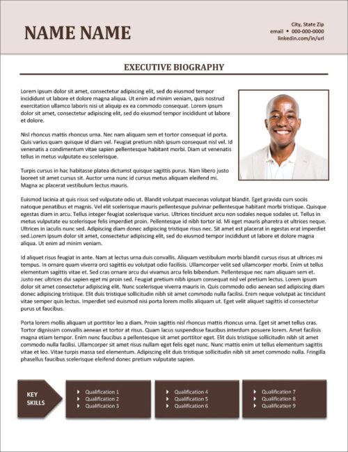 Good Biography Template