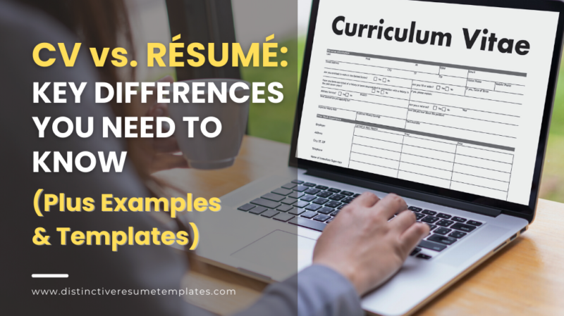 CV vs Resume Key Differences - CV Vs. Resume Key Differences 800x449 