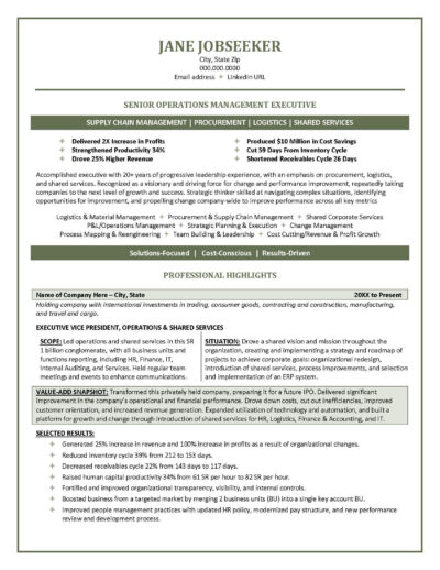 Include Accomplishments on Your - Example Resume With Accomplishment Stories Page 1 400x518 
