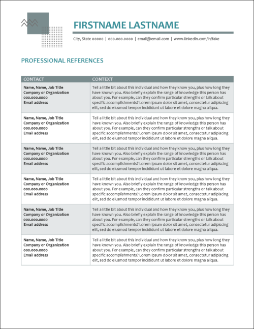 Stylish Value Profile, Bio, References & Cover Letter Templates