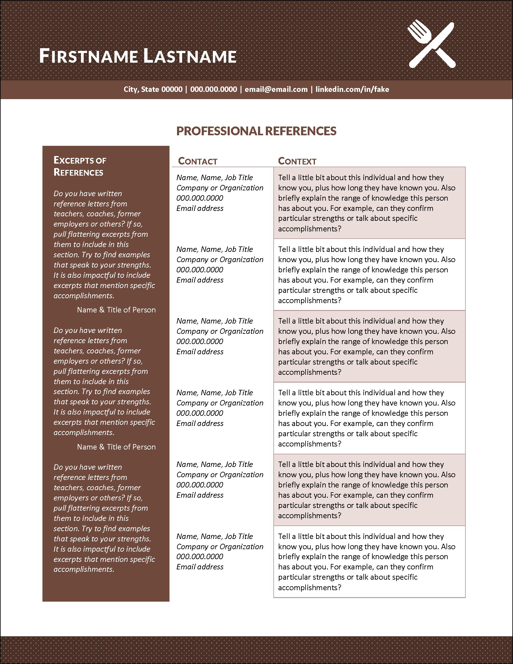 Server References Template