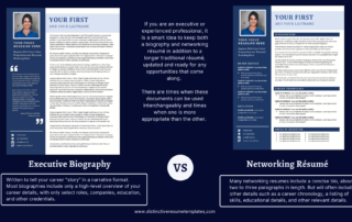 Example Networking Resume vs Executive Biography