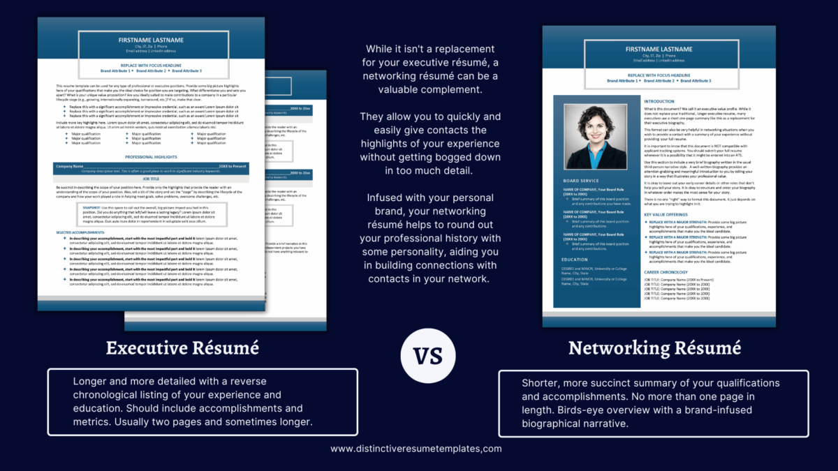 Networking Resumes How To Write - Example Networking Resume Vs Executive Resume 1200x675 