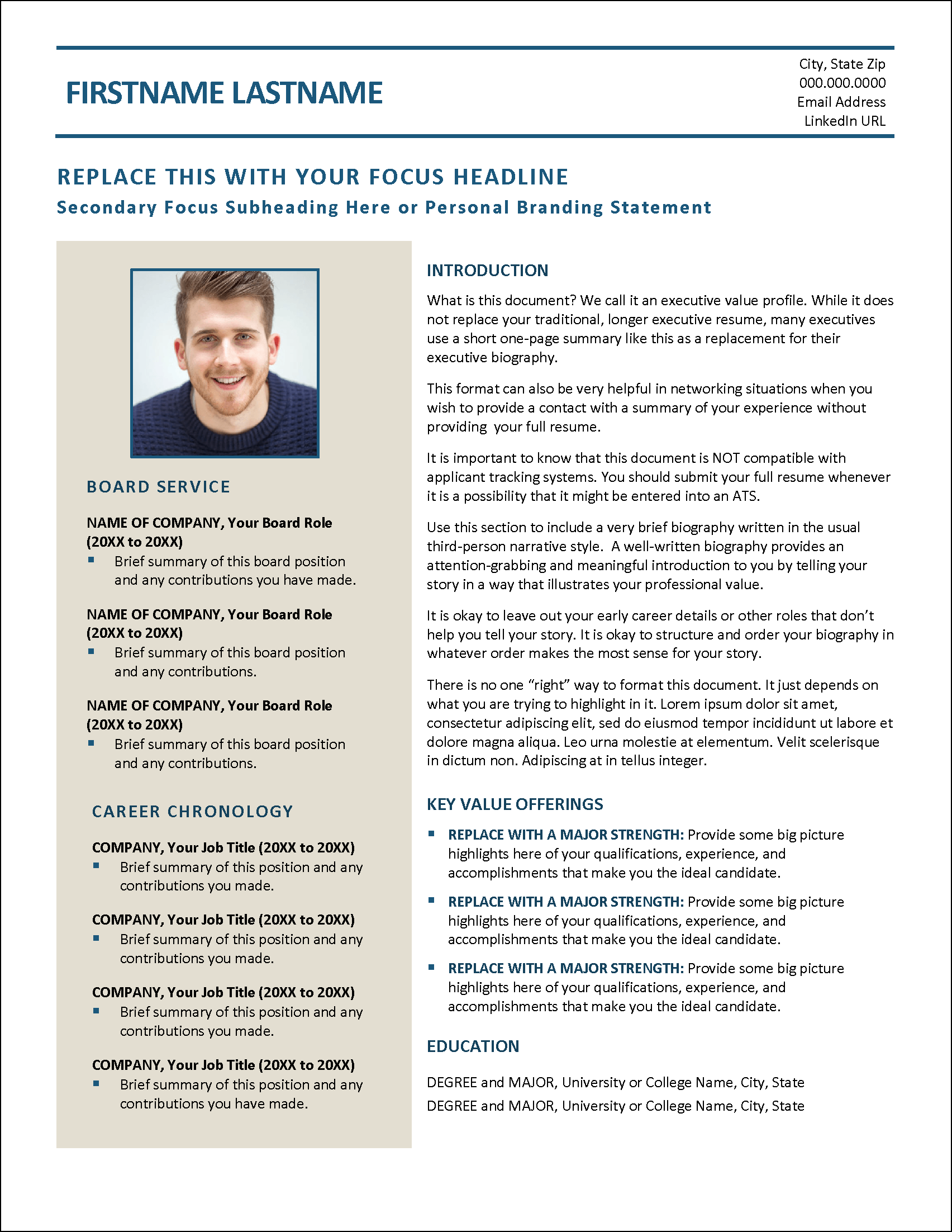 Innova Executive Profile