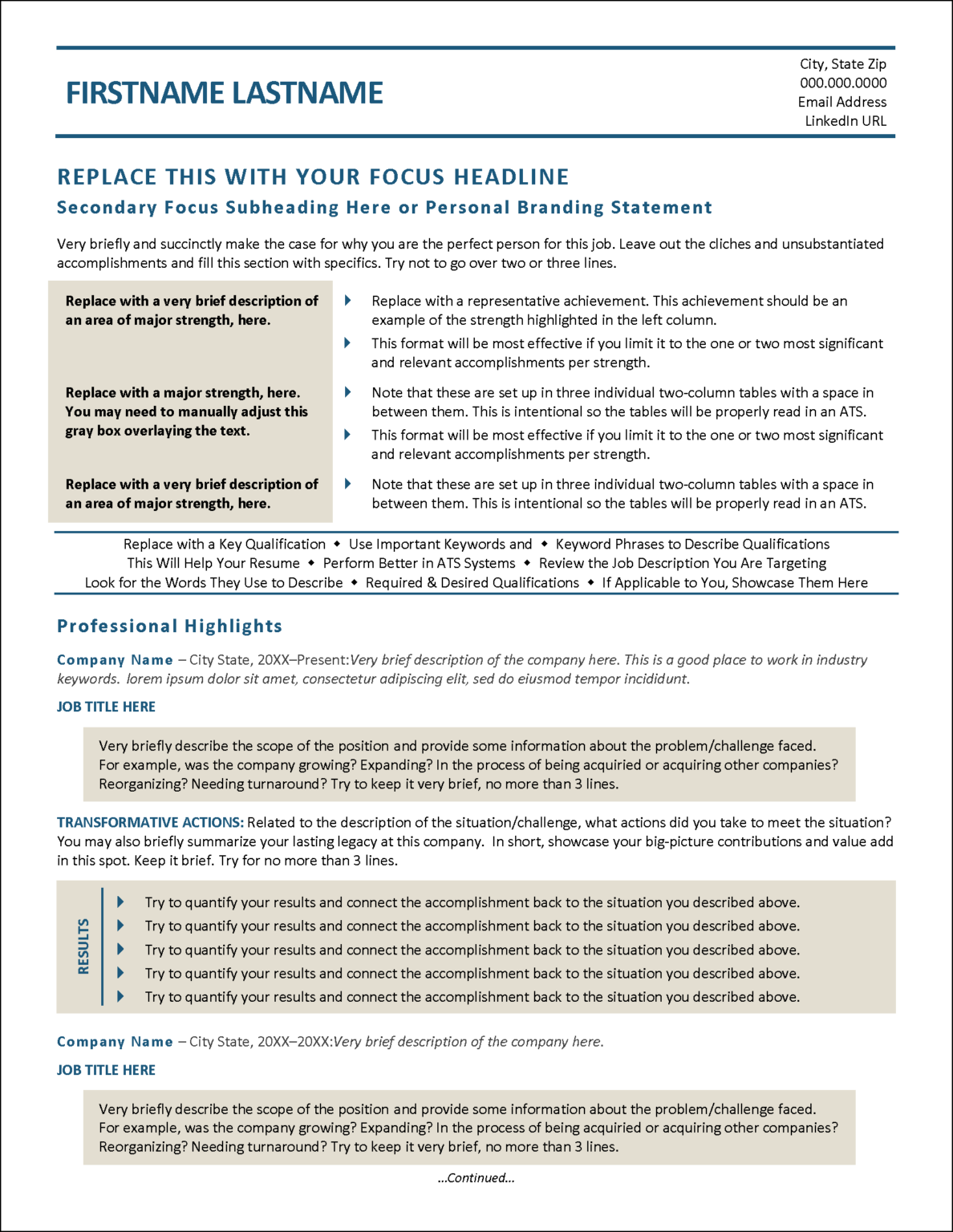 Innovative Networking Resume Bio - Innova Resume Page 1 1188x1536