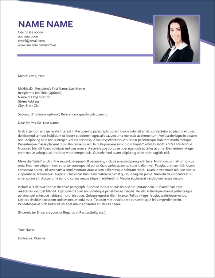 Cover Letter Template for Project Management