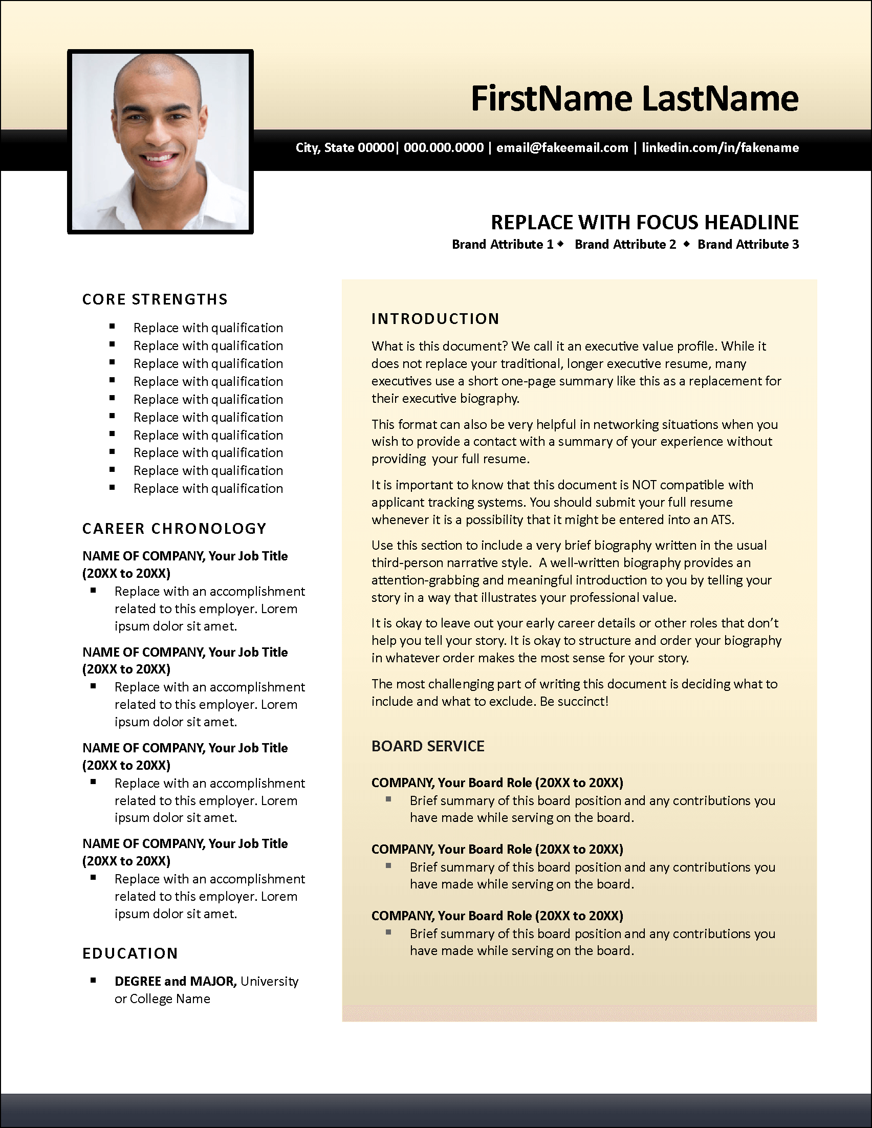 Connections Executive Profile