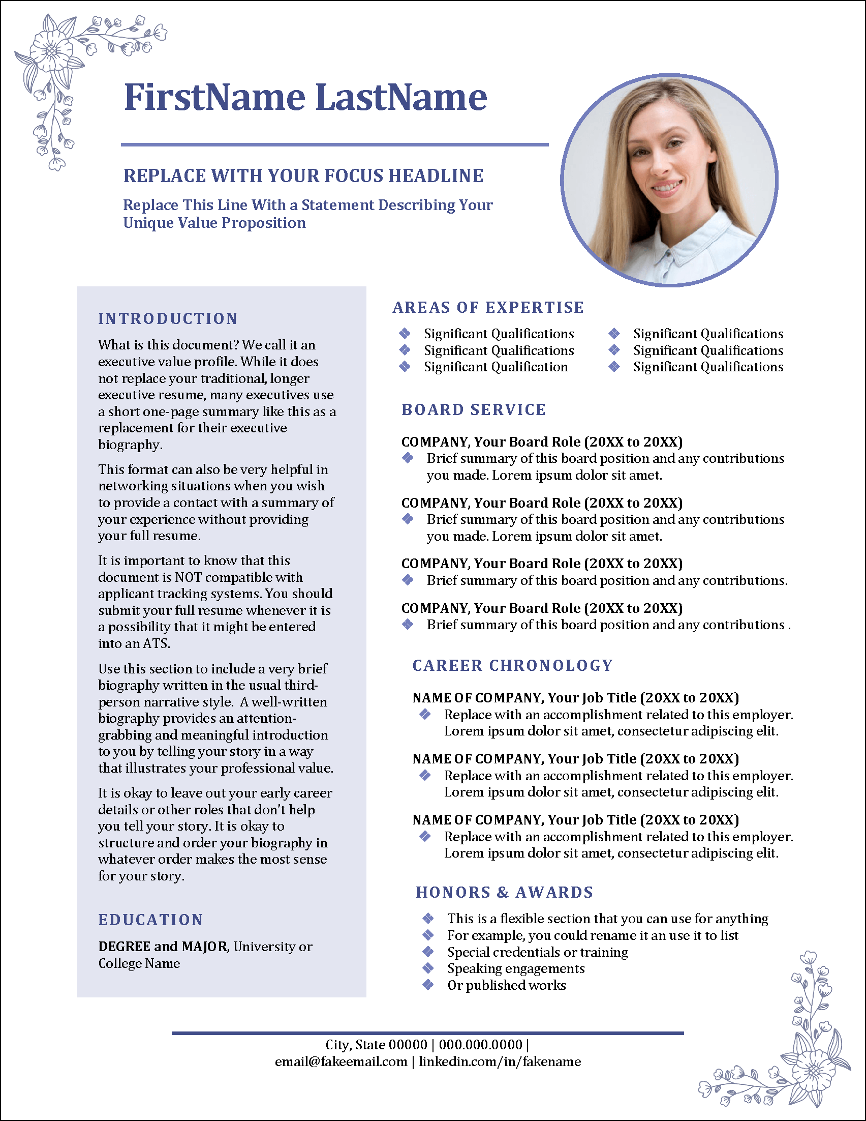 Florilinked Executive Profile