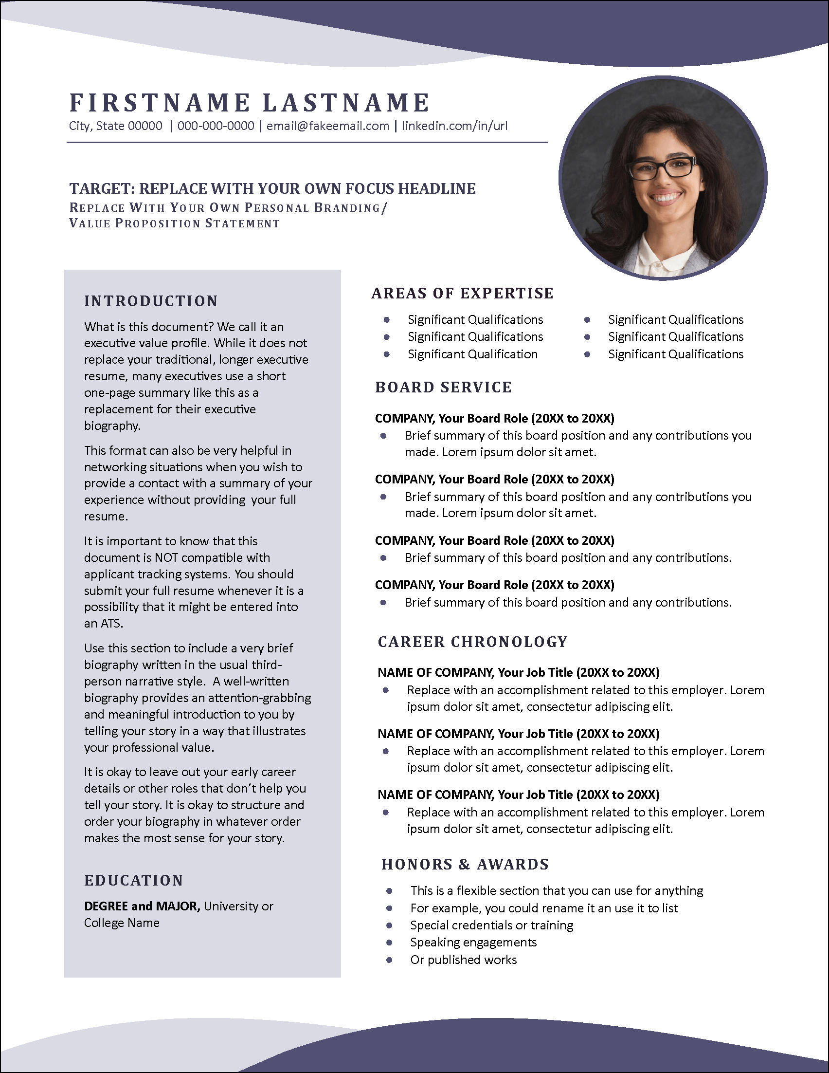 Career Pathways Executive Profile