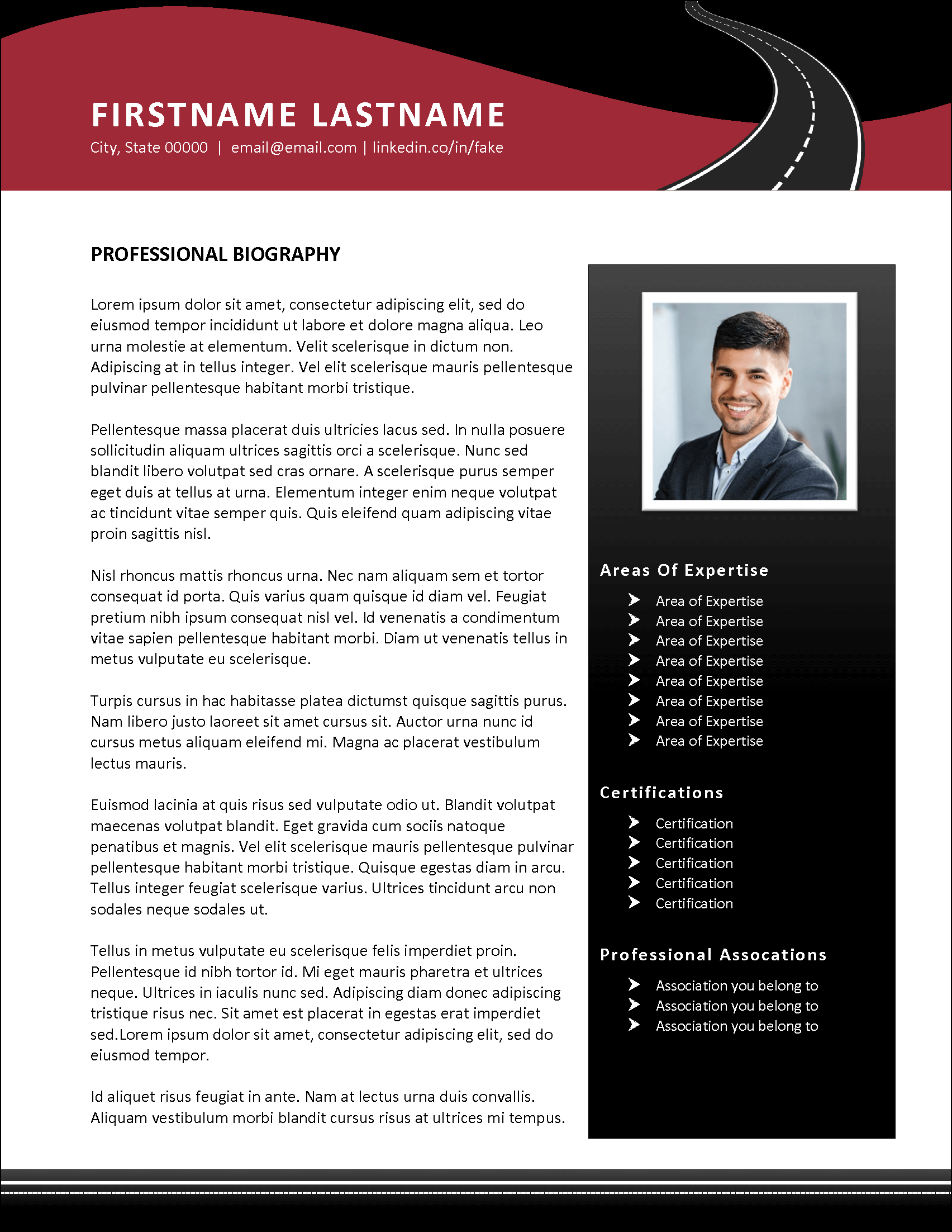 Gear Career Biography Template