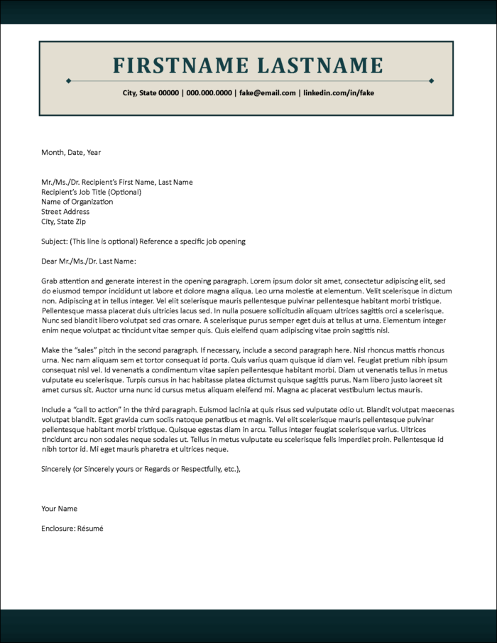 Notable Narratives Cover Letter