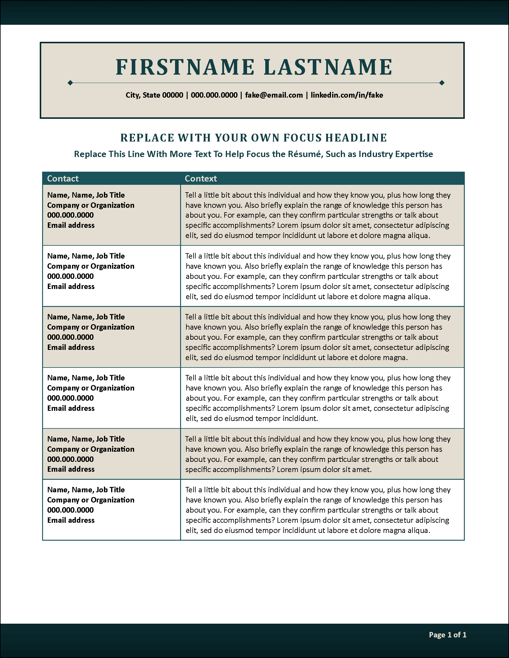 Notable Narratives References