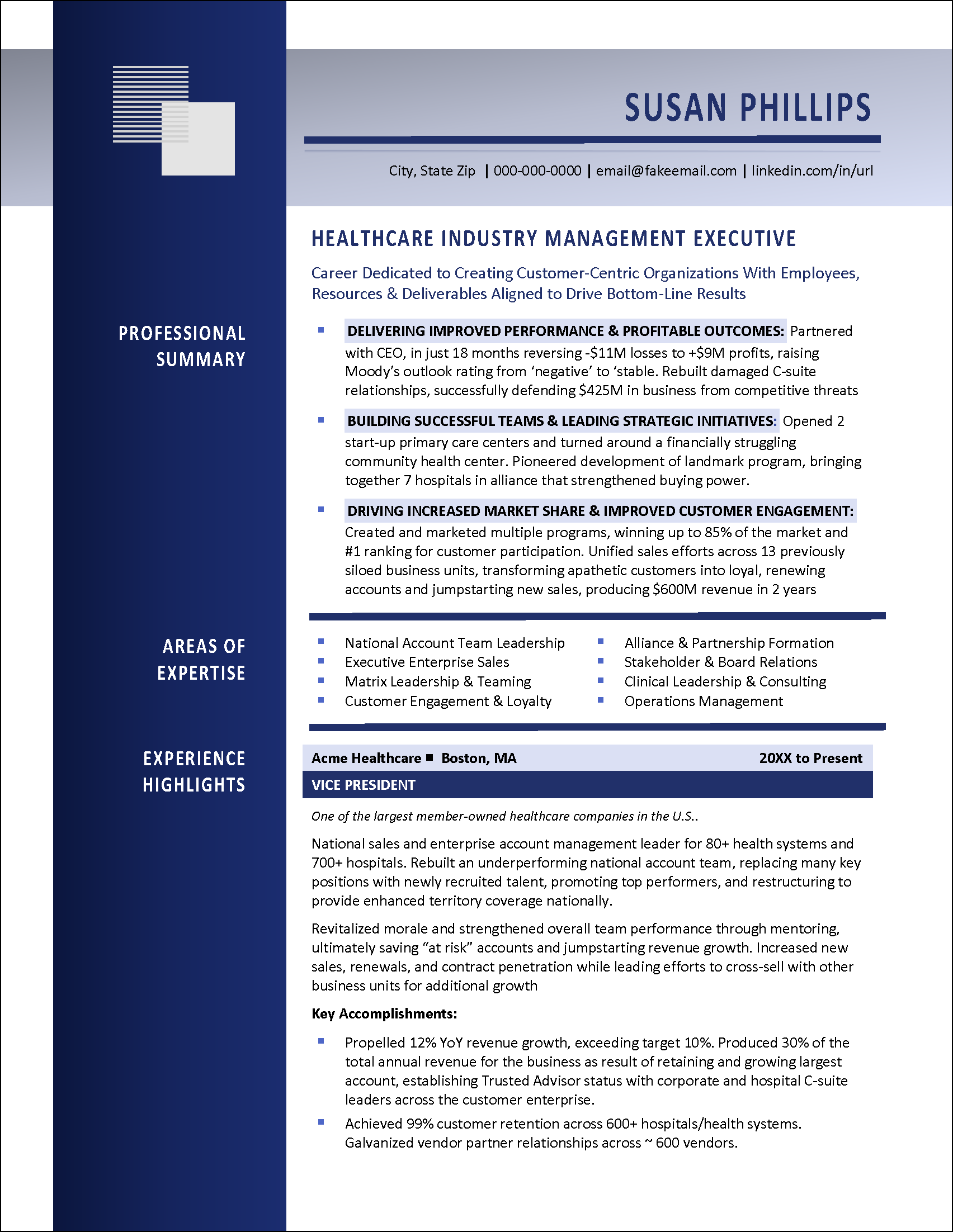 Refined Resume Template After Design Page 1