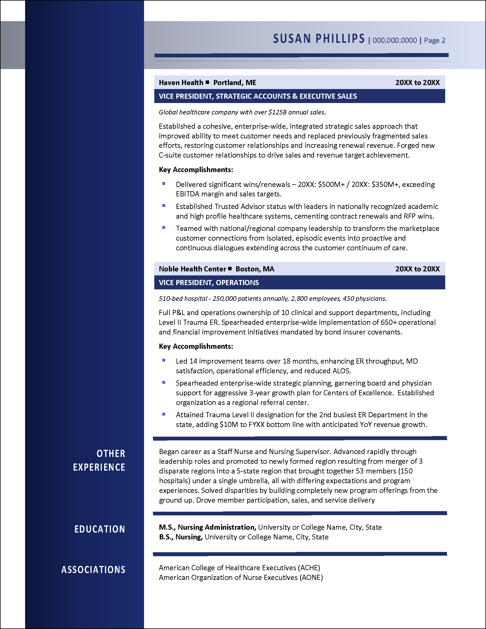 Refined Resume Template After Design Page 2