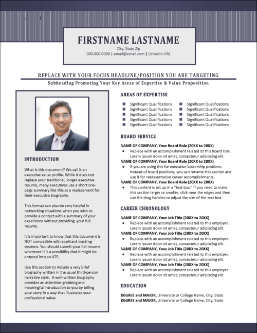 Sophisticated Style Networking Resume