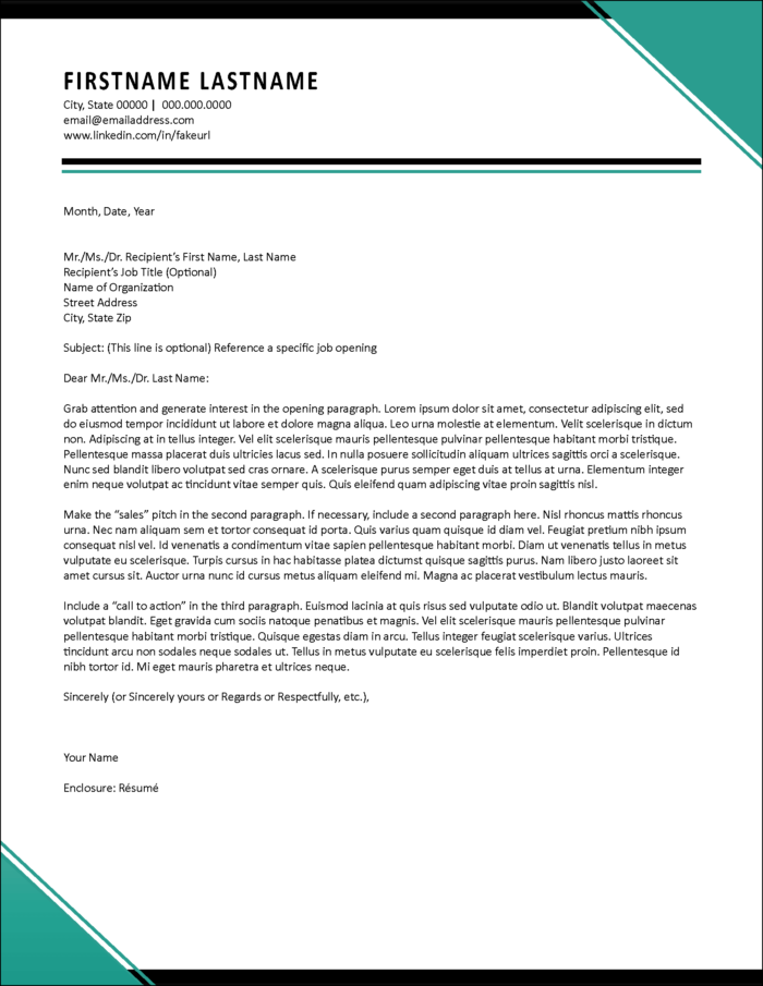 Dynamic Cover Letter