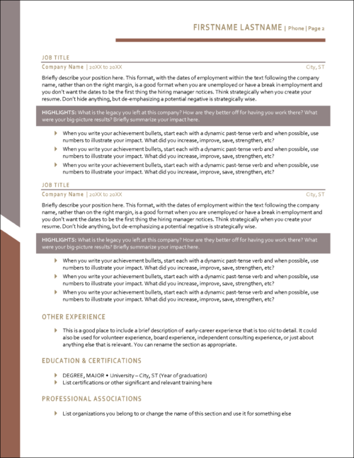 Gapsolve Resume Page 2