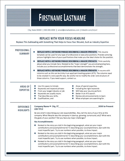 Structured Edge Resume Page 1