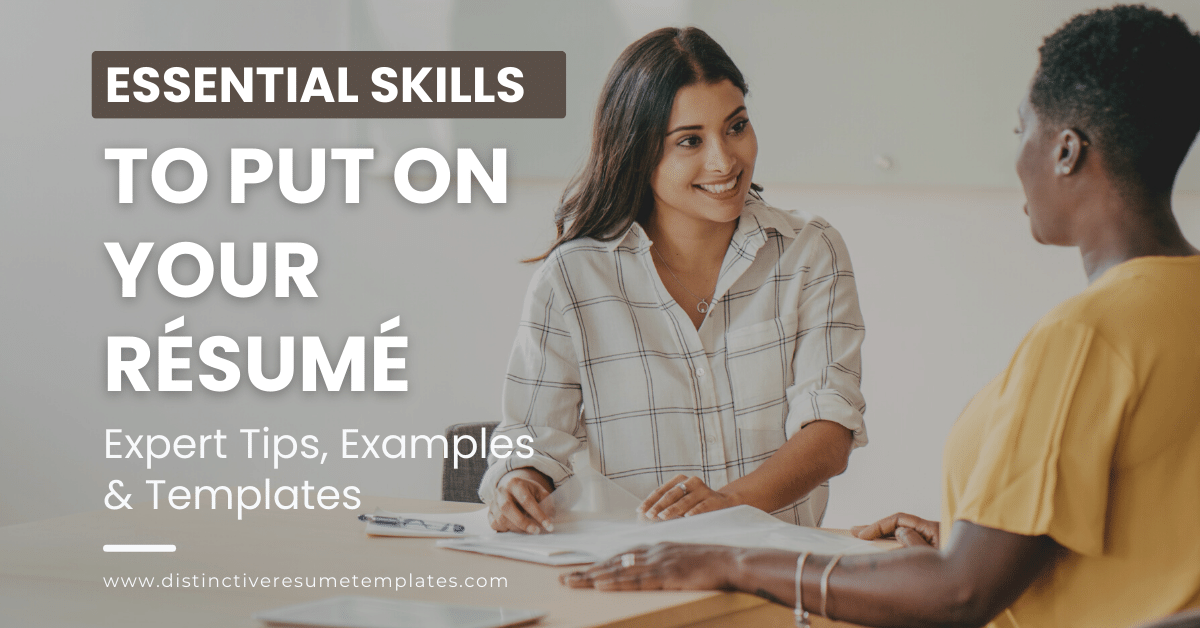 Essential Skills to Put on Your Resume