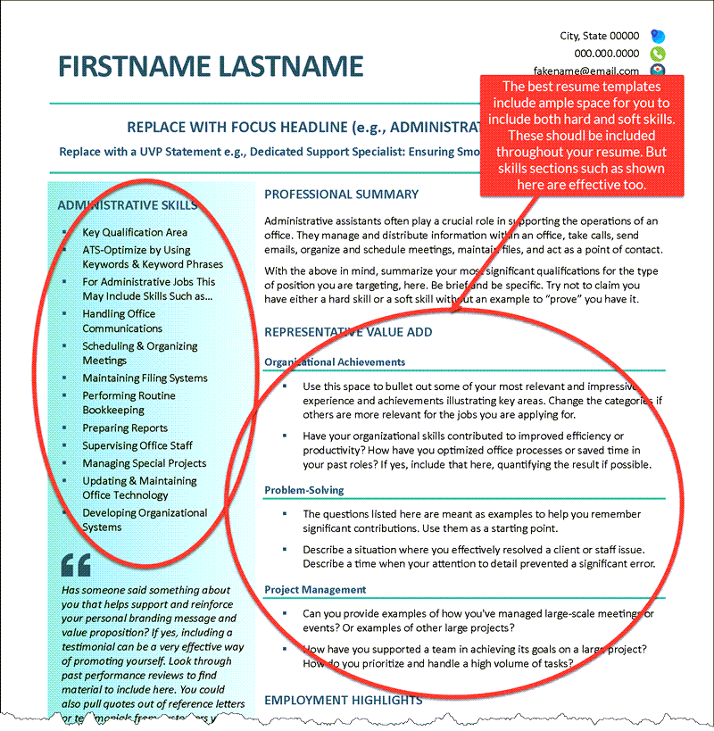 Example Resume Template: Skills to Put on Resume