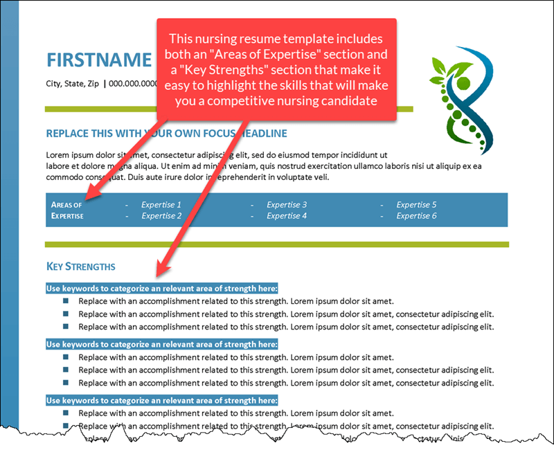 Resume Skills on Nursing Resume Template
