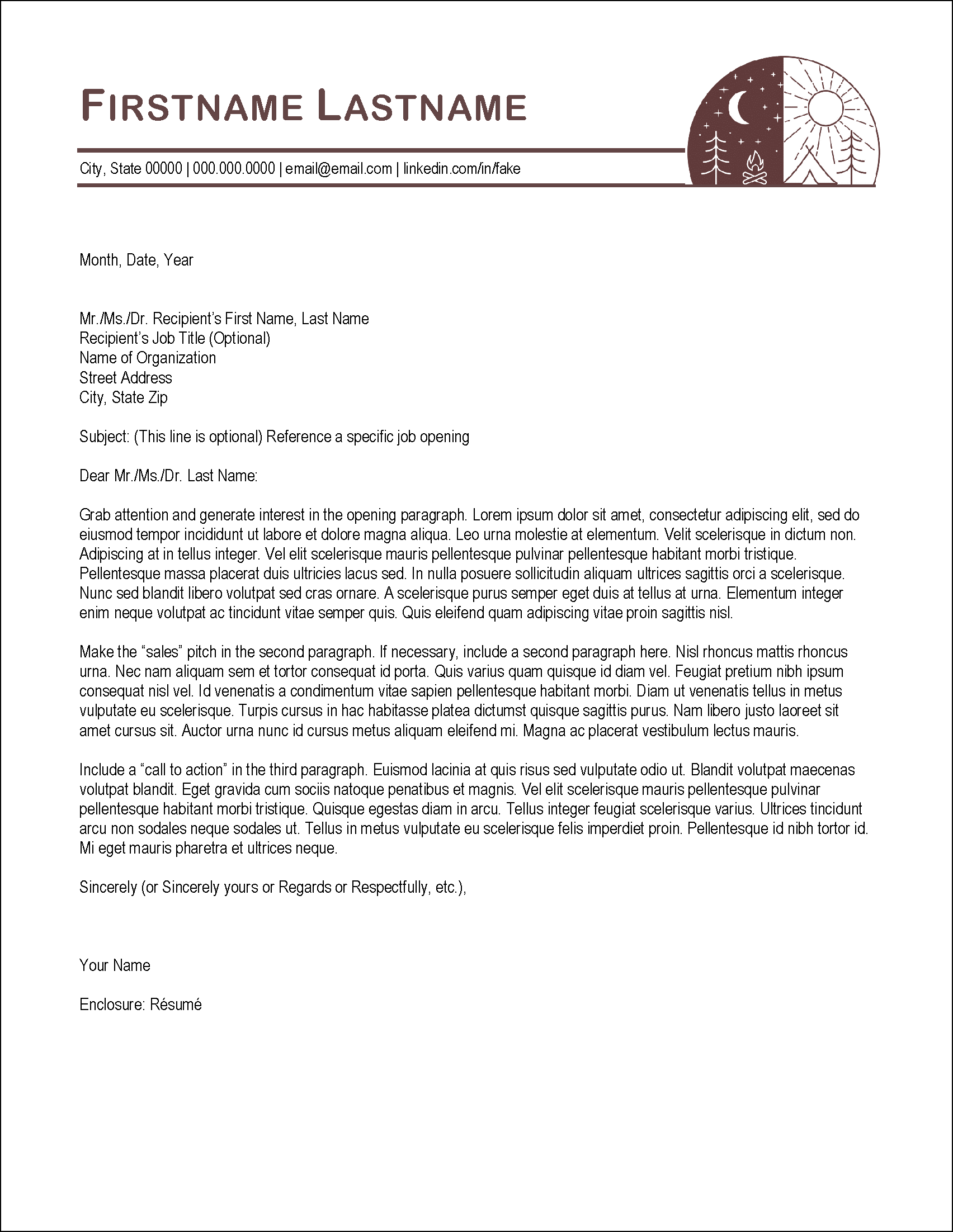 SummerSpirit Cover Letter