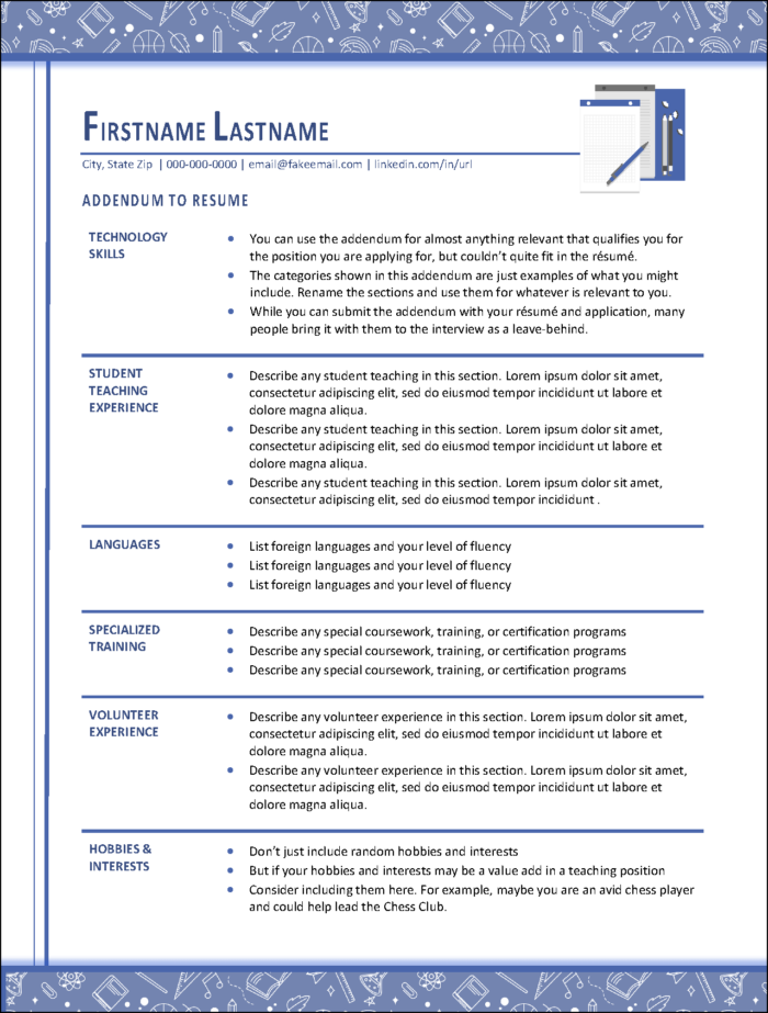 AssistEdu Resume Addendum