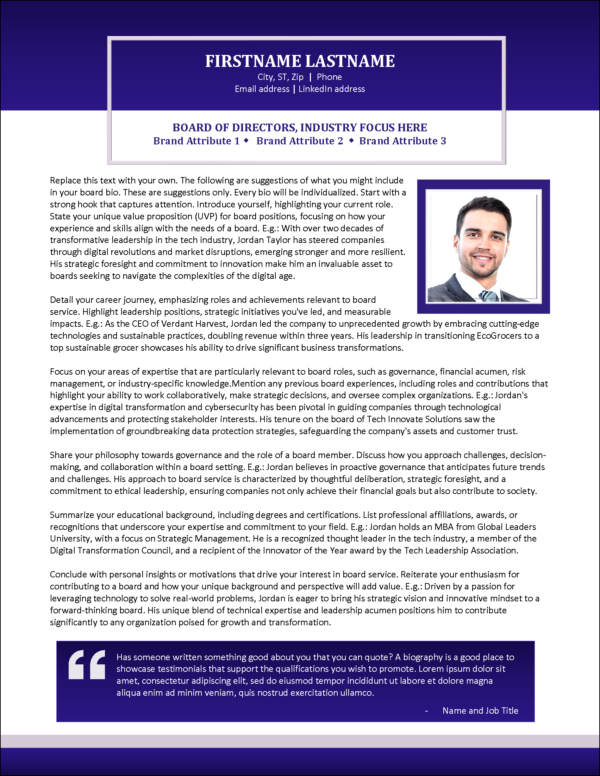 Board Star Biography