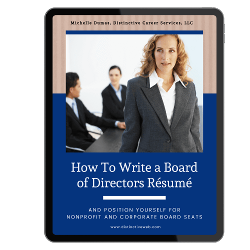 Write a Board of Directors Resume