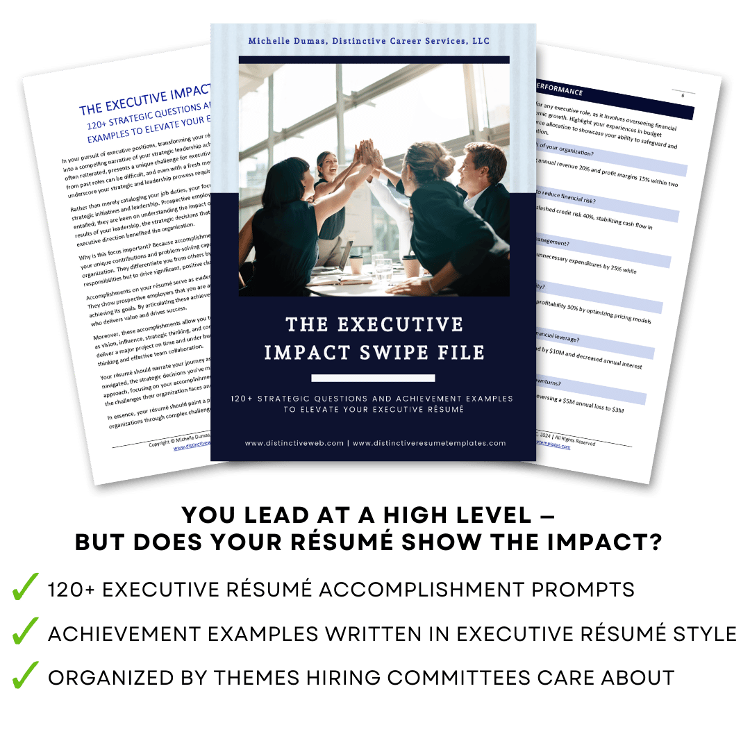 Executive Impact File Inside Pages