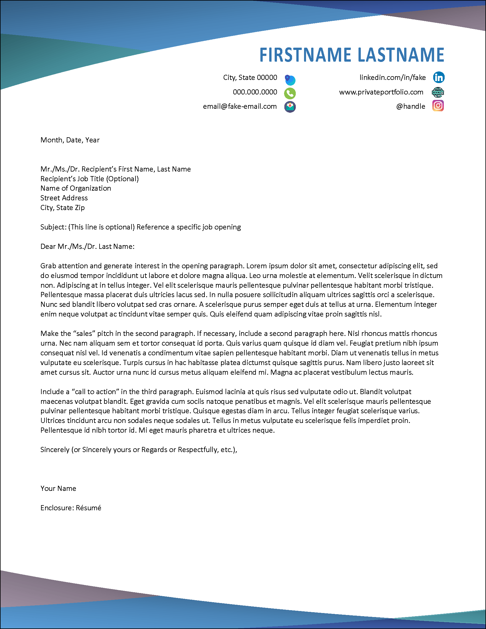 Vistagraph Cover Letter