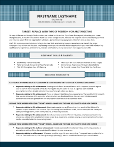 Career Reboot Resume Page 1