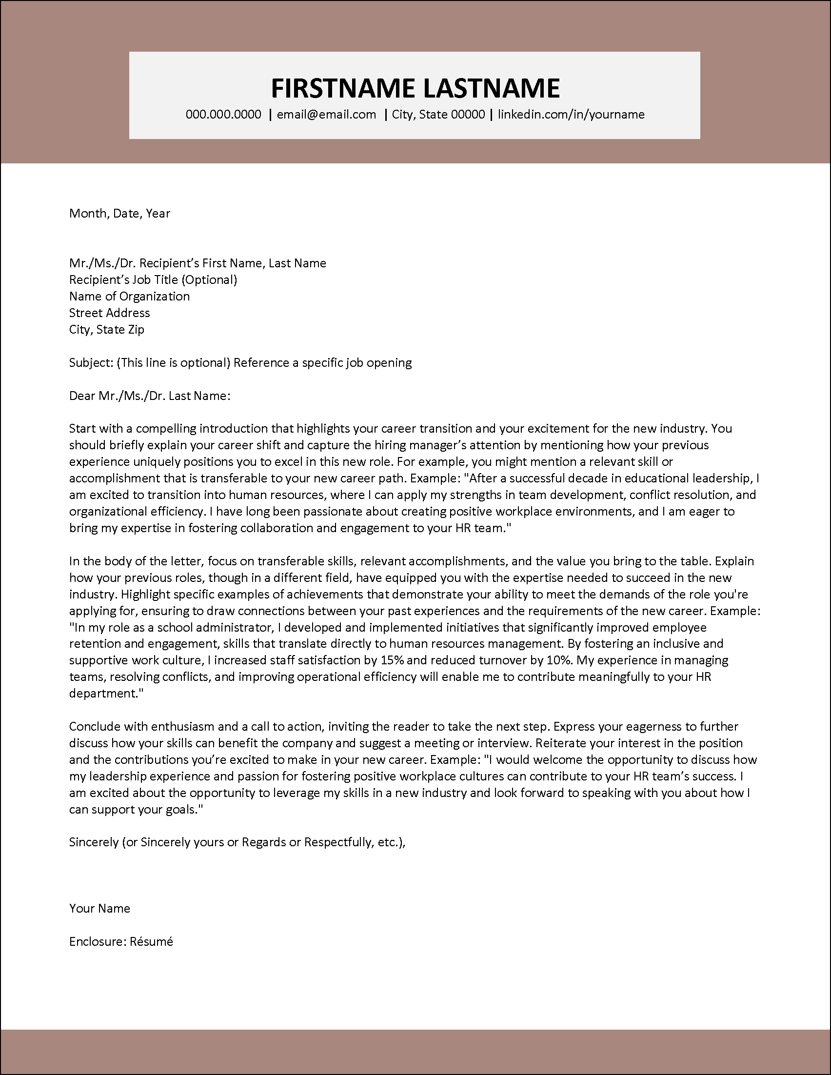 Turning Point Cover Letter