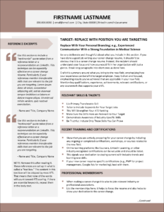 Turning Point Resume Page 1