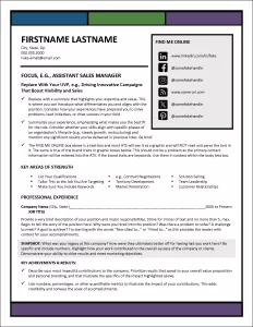 Resume to elevate your career Page 1