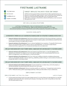 New Leaf Resume Page 1