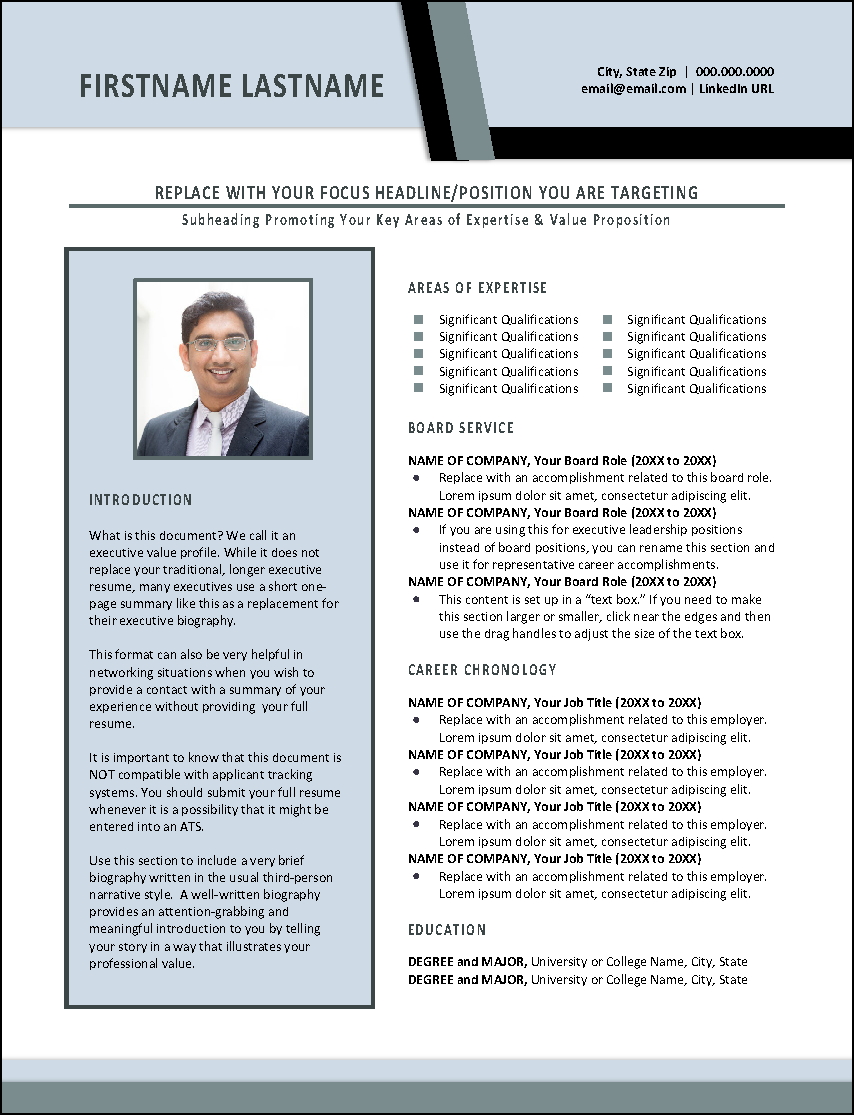 Beyond The Beltway Networking Resume