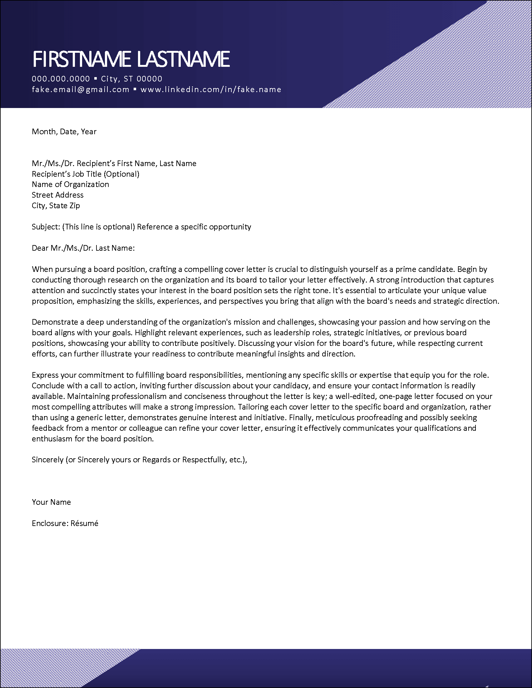Pinnacle Cover Letter