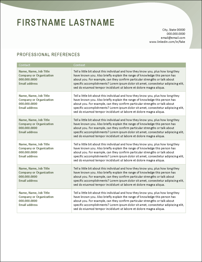 GigWork Professional References