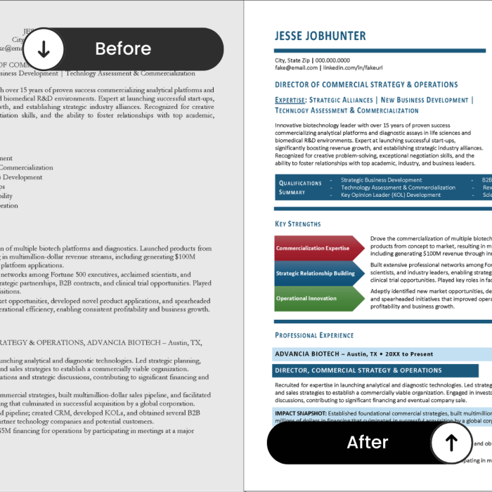 ProFormat Before and After