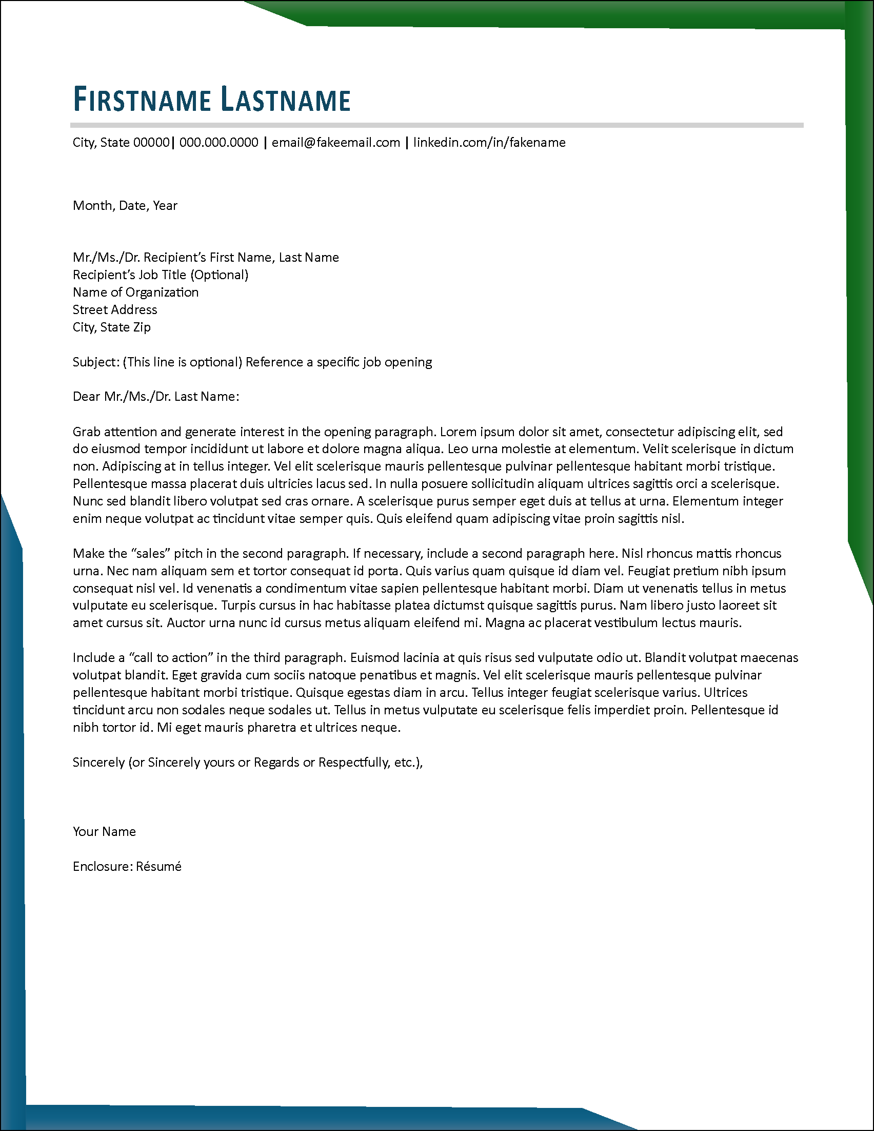 ProjectPro Cover Letter