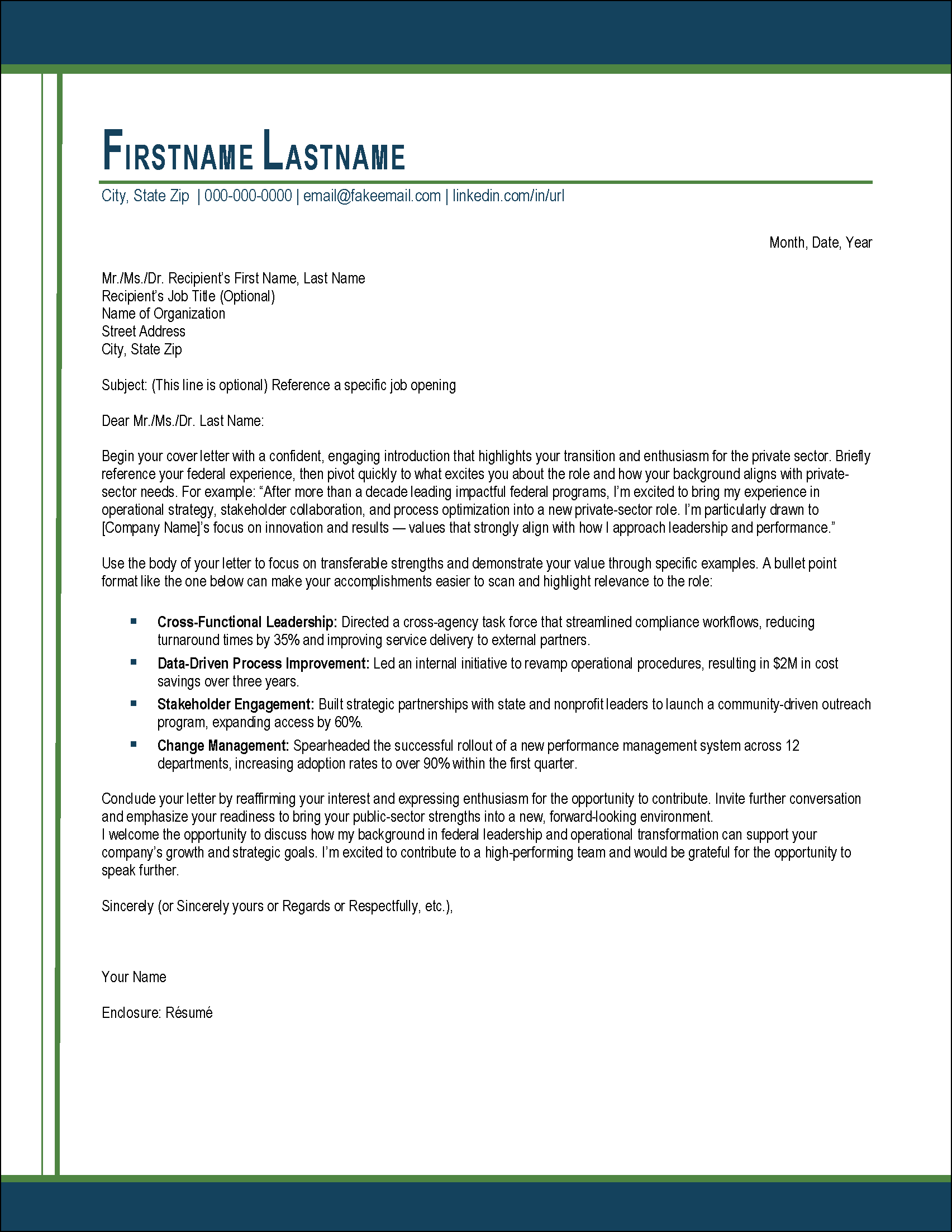 Defense Edge Cover Letter
