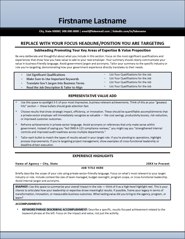 FedFwd Resume Page 1