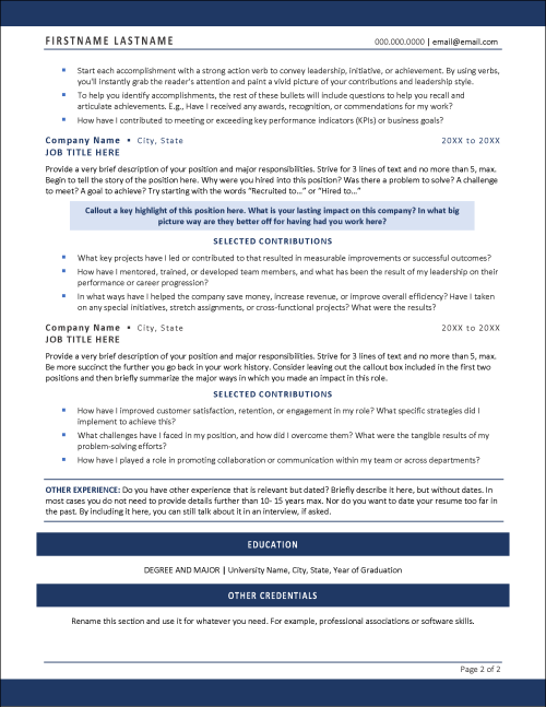 DISCPro Resume Page 2