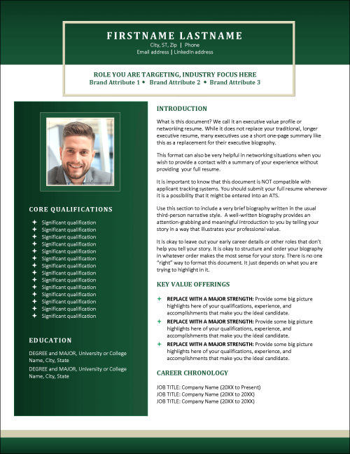 Leading Edge Networking Resume